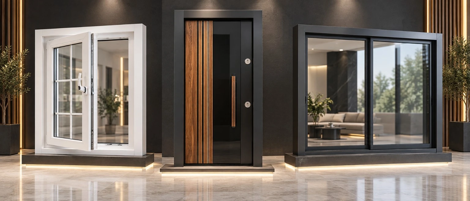 Hırsızlığa Dayanıklı Kapılar, Çift Camlı UPVC Pencereler ve Isı Yalıtımlı Sistemler