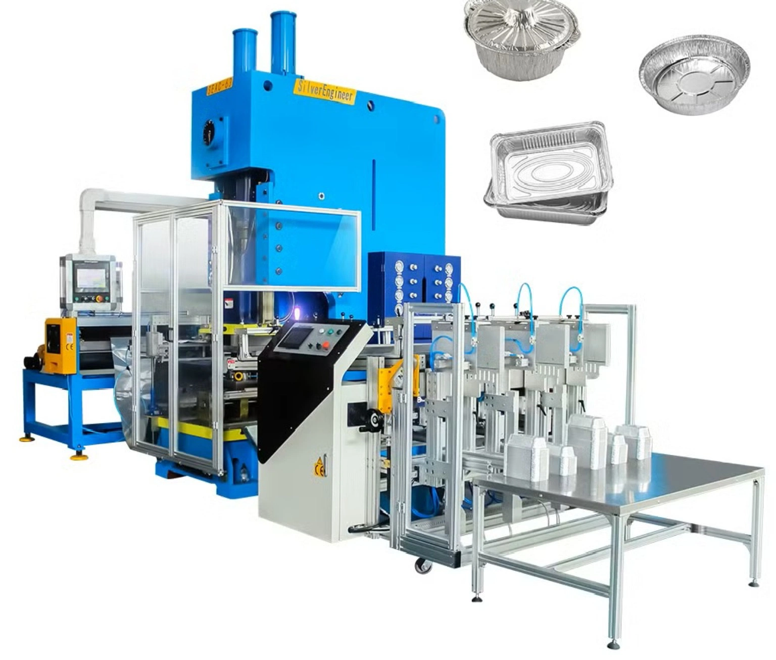 Disposable food container production line from Iran for aluminum and plastic packaging projects