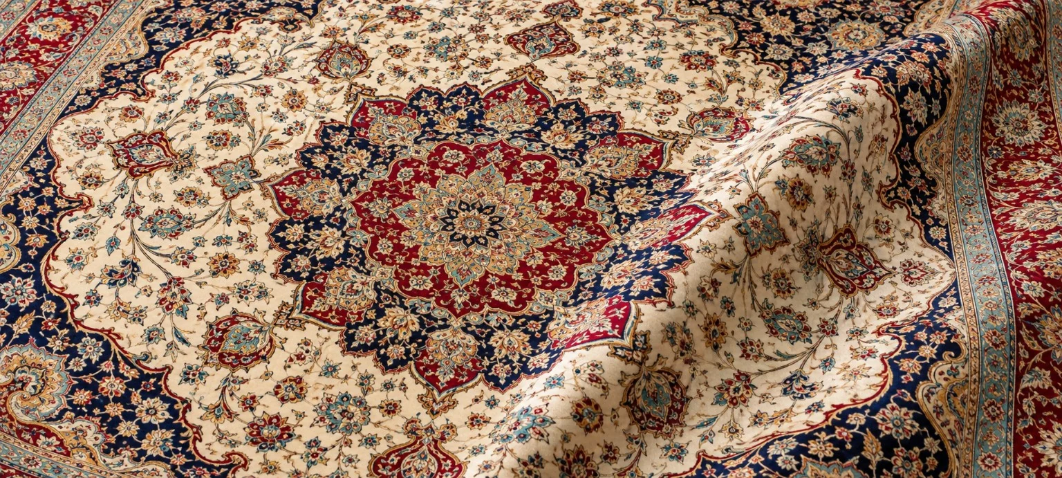 HKT Export ve Persian Royal Rug tarafından seçilen Kaşan İran el dokuma halısı