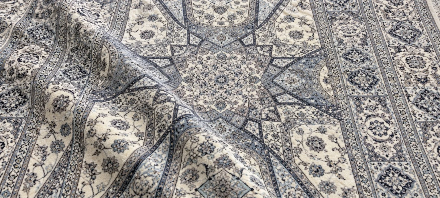 فرش دستباف نایین انتخاب‌شده توسط HKT Export و Persian Royal Rug